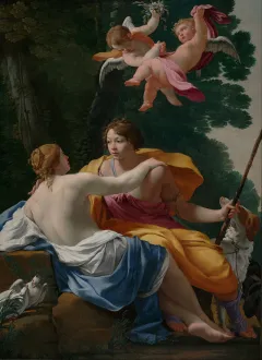 Simon Vouet (1590 - 1649), Venus und Adonis 