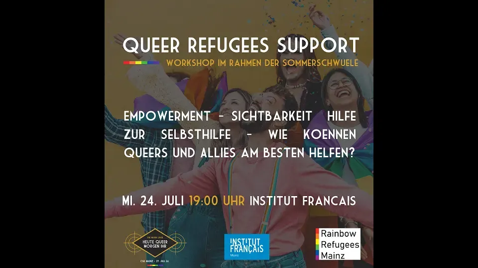 Workshop queer refugees support CSD Mainz