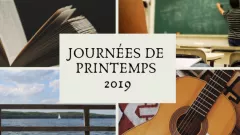 Journees de printemps Schriftzug