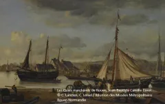 Les Quais marchands de Rouen; Jean-Baptiste Camille Corot © C. Lancien, C. Loisel / Réunion des Musées Métropolitains Rouen Normandie 